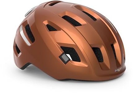 MET Unisex-Adult E-Mob MIPS E-Bike Helmet, Copper, L / 58-61cm