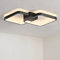 Sky angle LED-Deckenleuchte Unterputz-Kronleuchter Deckenlampe- Schwarz Moderne 3000 K Warmgelb Licht für Wohnzimmer Flure Schlafzimmer Küche & Arbeitszimmer (Schwarz, 3000K)
