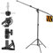 EMART Light Stand 13.1ft/400cm, 2-in-1 Aluminum Adjustable Photography Air-Cushioned C-Stand, Lighting tripod with 1/4” Screw, Boom Arm and Sandbag, for Softbox, Studio Flash, Umbrella, Ring Light