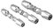 ANNJUC Raccords hydrauliques réutilisables en 3 pièces, 1/4, 3/8, 1/2 diamètre intérieur, kit de réparation de tuyau hydraulique réutilisable sur site