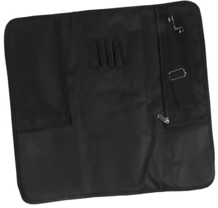 HEALEEP bolsa de mochila cuchillo bolsa de cocinero bolsas de cubierta de cuchillo estuche para llevar un cuchillo portavoz tela oxford Black