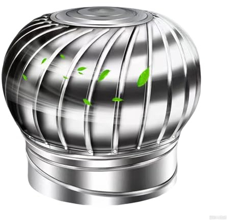Comignolo Girevole Cappello Eolico per Camini in Acciaio Inox Copertura Canna Fumaria per Uso Domestico e Commerciale 75mm 160mm 250mm 400mm(300mm)