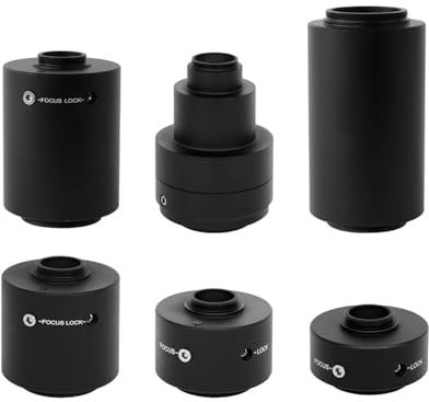 Mikroskop C-Mount-Adapter 0,35x,5X,63x 1x 1,2X, 2,25x Kameraadapter kompatibel for(1.5X T2 Adapter)