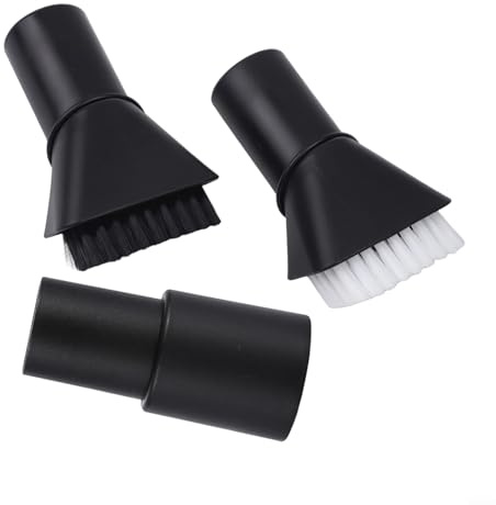SMZhomeone For Karcher WD2 WD3 WD4 WD5 WD6 Compatible Suction Brush Accessory Set with Hard and Soft Bristle Brushes for Interior Maintenance (Black+White)