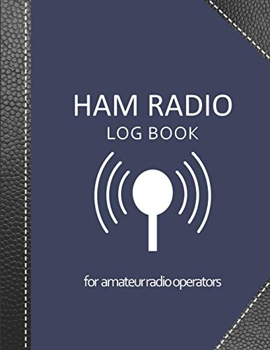 Ham radio log book: Amateur radio log book | Amateur Radio Operator Station Log Book | Ham Radio Log Sheet | 111 pages, 8,5x11 | Paperback | dark ... cover imitation black leather cover