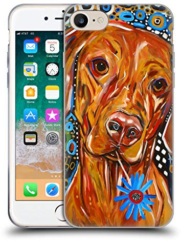 Head Case Designs Offizielle Mad Dog Art Gallery Viszla Hunde 2 Soft Gel Handyhülle Hülle kompatibel mit Apple iPhone 7 / 8 / SE 2020 & 2022