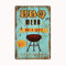 Visario Bild Blechschild BBQ Grill Barecue 30x20cm 2308 Verschiedene Bilder Wandbilder zur Auswahl.
