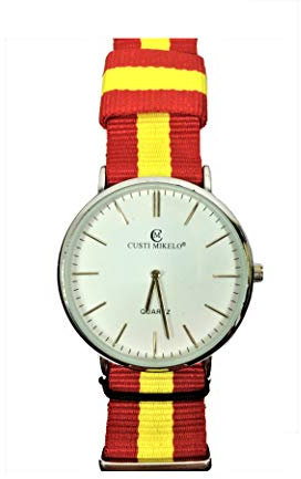 CM Reloj de Pulsera con la Bandera de España.