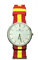 CM Reloj de Pulsera con la Bandera de España.