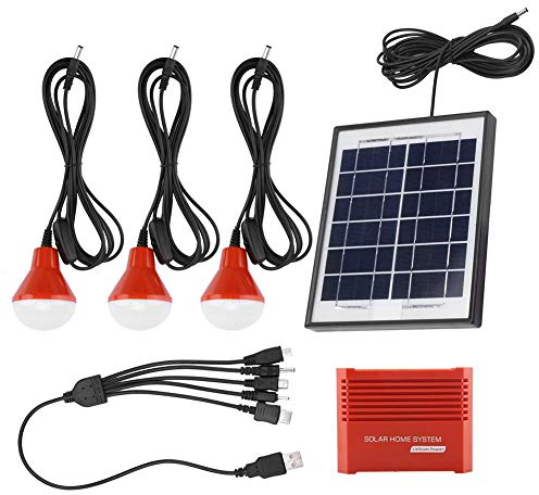 TOPINCN Kit De Generador Solar Portátil Fuente De Alimentación De Emergencia Paneles Solares 4W Batería Recargable Usb 3.7 V Energía Solar Led Bombilla