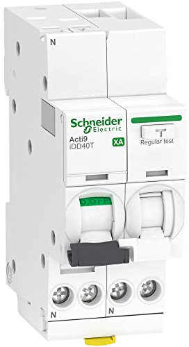 Schneider Electric - ACTI9 iDD40T XA - disjoncteur différentiel auto - 1P+N C 16A 4500A/6kA 300mA AC - A9DP6616