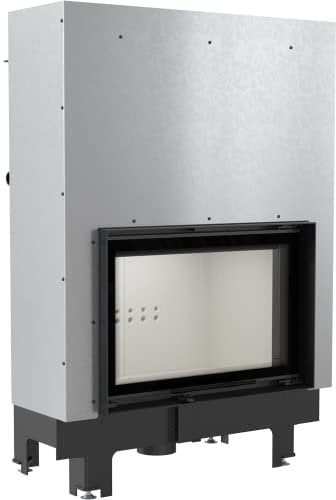 KRATKI MBO Holzkamin mit Warmwasserbereiter Wärmetauscher BImSchV 2 konform 15 kW Thermischer Wirkungsgrad 83% Stahl Thermotec-Futter Guillotine-Tür 136,9 x 96,5 cm