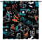 YUANZU Gamepad Curtains - Kids Graffiti Gamer Video Game Joystick Print Pattern Eyelet Blackout Thermal Insulated & Room Darkening Window Drapes for Boys Teen Bedroom Playroom 2 Panels W117cm x D137cm