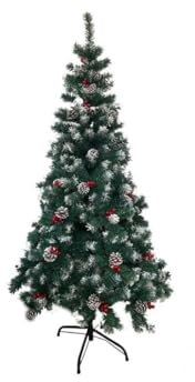 Árbol Navidad Verde nevado 150 cm 450 Puntas
