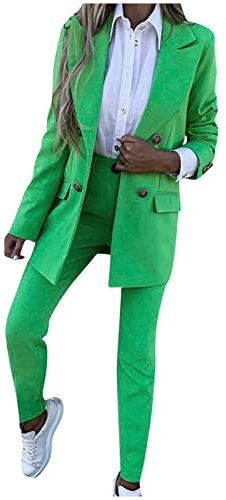 Hosenanzug Damen Festlich Hochzeit Einfarbig Hosenanzüge Hose & Blazer Kombinationen Formell Anzugjacke Longblazer Anzughose OL Pendler Kostüm Party Business Arbeitsanzug Professionelle Kleidung