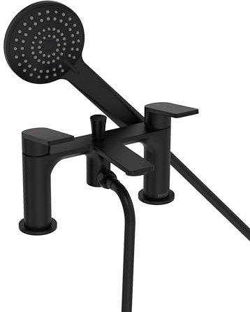 Bristan FRM BSM BLK Frammento Bath Shower Mixer 2 Hole, Black