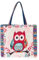 Oyachic Große Damen Umhängetasche Eule Hobo Schultertasche mit Reißverschluss VintageTote Bag Frauen Canvas Handtasche für Arbeit Reisen Einkaufen Schule