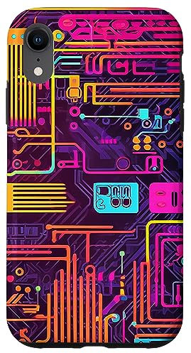 Carcasa para iPhone XR Chip de placa base Cyberpunk Gaming