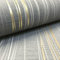 Modern Look Charcoal Grey Gold Metallic Stripe Textured Blown Vinyl Wallpaper Feature Dark Home Office Wall Room Decoration