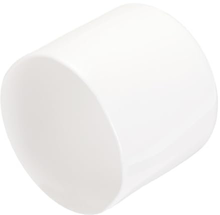 QUARKZMAN 8 Stück Gummi Endkappen 45 mm PVC Kunststoffkappe Schutzkappen Abdeckung Fußkappen für Stuhlbeine Tischbeine Möbel Schrauben Bolzen Gewinde Metallstäbe Rohr Zaunpfosten Weiß