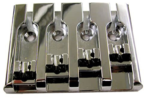 Göldo 3-D Bass Bridge 4-String Chrom - Bass-Ersatzteil