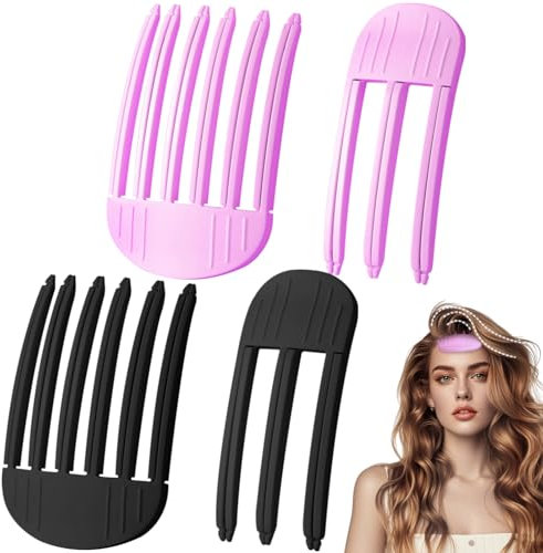 WEILAOK 4 Piezas Pinza Para Pelo Mujer, Clip Esponjoso Para Herramientas de Peinado del Cabello