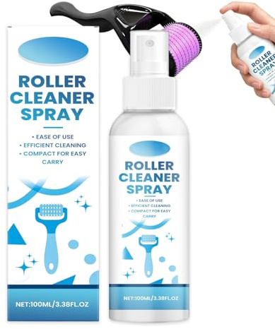 100ml Microneedling Roller Cleaner, Derma Roller Cleaner, Roller Cleaner for Effective Stain Removal and Smoothness Boost, Compatible with Micro Needling Pen & Face Toning Devices