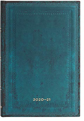 Paperblanks 18-Monatskalender 2020-2021 Calypso Schlicht | Horizontal | Mini (95 × 140 mm)