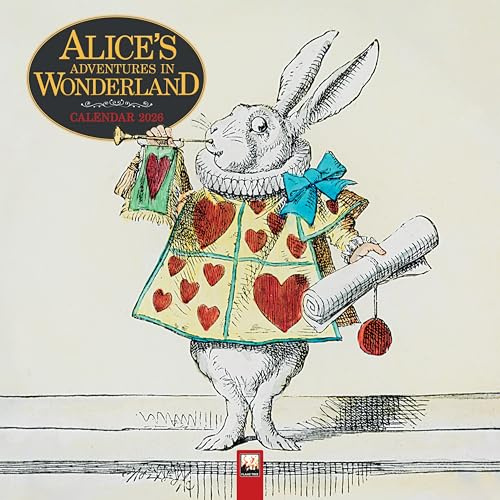 Alice in Wonderland – Alice im Wunderland 2026 – Original Flame Tree Publishing-Kalender [Kalender] (Wall-Kalender)