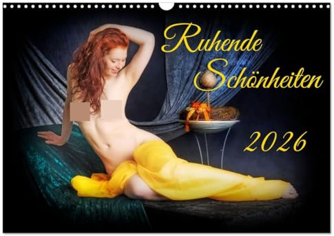 Ruhende Schönheiten (Wandkalender 2026 DIN A3 quer), CALVENDO Monatskalender: Erotische Frauen, liegend, im Stil alten Gemälde fotografiert. (CALVENDO Erotik)
