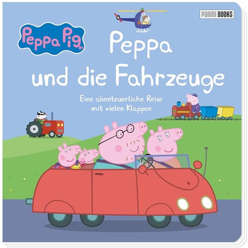 Peppa Pig: Peppa und die Fahrzeuge - Eine abenteuerliche Reise mit vielen Klappen: Pappbilderbuch mit Klappen