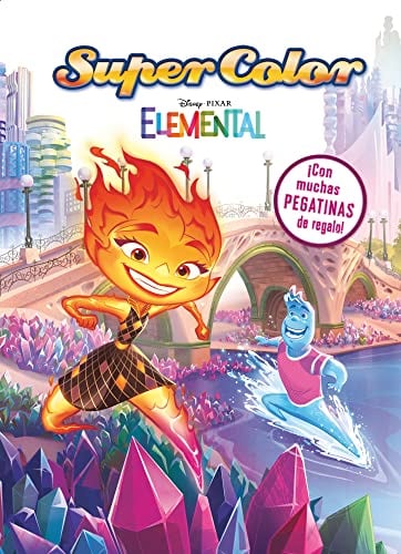 Elemental. Supercolor: Libro para colorear con pegatinas (Disney. Elemental)