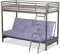 Humza Amani FUTON BUNK BED (With One Futon Mattress) IN SILVER METAL FINISH (Lilic)