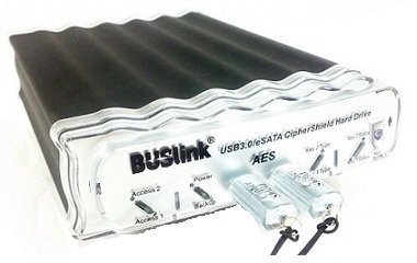 BUSlink CipherShield Dual Keys FIPS 140-2 Level 2 HIPAA 512-bit AES USB 3.0/eSATA Hardware Encrypted External Desktop Hard Drive (16TB)