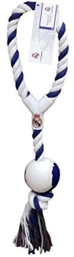 REAL MADRID CF - Juguete de Cuerda con Pelota para Perro, Tamaño Único, Multicolor, Producto Oficial (CyP Brands)