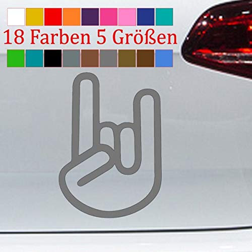 generisch Pommesgabel Aufkleber Wacken Metal Fork Musik Rocker Gruß Teufel Kleber s-XXL