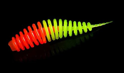 Trout Jara Mirax 50 Forellenköder/Knoblauch-Aroma, schwimmend, Softbait für Forellenangeln/Inhalt: 10 Gummiköder in 50mm Länge/Farbe: 221