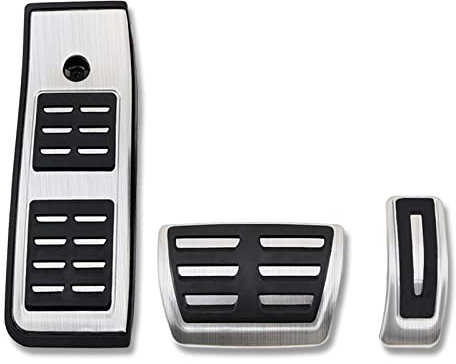 MYMOCCY Gas Brake Accelerator Foot Rest Pedal Cover Compatible for A4 B9 A5 2024 2023 2022 2021-2018 Accessories 3pcs No Drill (Only for LHD)