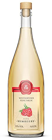 Westhofener Alte Himbeere, holzfassgereift, regionale Himbeeren, fein, mild & fruchtig (1 x 1 l)