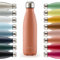 Blumtal Thermosflasche 500 ml Edelstahl - auslaufsichere Isolierflasche - BPA-freie Trinkflasche kalt & warm - doppelwandige Thermoflasche - rostbeständige Isolierflasche Cameo Brown - Braun