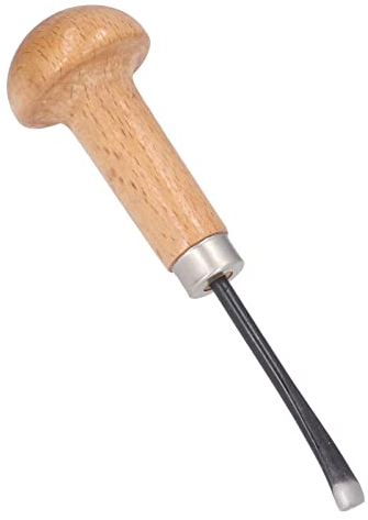 Wood Carving Chisel Straight Gouge Cutting Cutter Tool Engraved Chisel Beech Handle Steel Blade Mushroom Handle DIY Art Craft Accessories for Beginners Hobbyists Woodworking