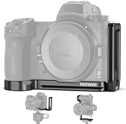 NEEWER Schnellwechsel Kamera L Halterung,Kompatibel mit Nikon Z5 Z6 Z7 Z6 II Z7 II,Aluminium Kameraplatte mit Anti Twist Pin,1/4 Gewinde,Arca Typ Schwalbenschwanz für YouTube Videos&Fotografie,CA001L