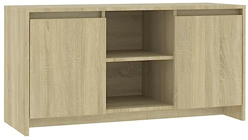 vidaXL Mueble de TV Sonoma Oak de 40 x 14.8 x 20.7 pulgadas aglomerado