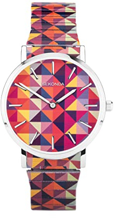 Sekonda Maxima Womens Analogue Watch 36mm Silver | Mineral glass crystal, ion-plated case, Japanese quartz movement