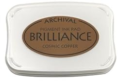 Artoz Stempelkissen Brilliance Kupfer – 97 x 67 x 18 mm – metallische Stempelkissen-Farbe zum Stempeln auf Papier, Karten für Einladungen, Grüße oder zur Hochzeit