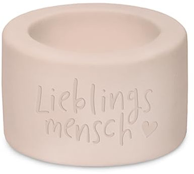 Grafik Werkstatt Teelichthalter | Lieblingsmensch, Rosa