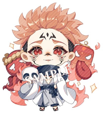 acsewater Anime Jujutsu Kaisen Schlüsselanhänger Niedlich Schmuck Acryl Zubehör Fushiguro Megumi Gojou Satoru Yuji Anhänger Ornament Schlüsselanhänger Tasche Autoschlüssel Neuheit Geschenk
