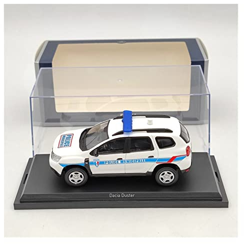 EMRGAZQD Scale Finished Model Car 1/43 For Dacia Duster 2018 Police Municipale Alloy Diecast Car Model Simulation Vehicle Collectible Ornament Miniature Replica Car