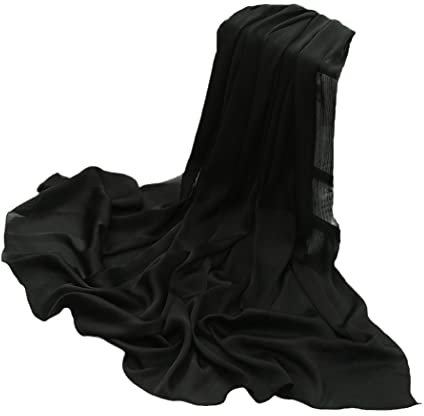 JIPOFAN Muslimischer Hijab-Schal, Frauen Solid Chiffon Solid Crinkle Shawl Warps, Weibliches Kopftuch (Th35~8)