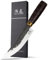 SHANGDAO Coltello da chef, coltello da cucina forgiato nero con lama in acciaio inossidabile altamente elastico, coltello da chef artigianale professionale, impugnatura ergonomica e confezione regalo